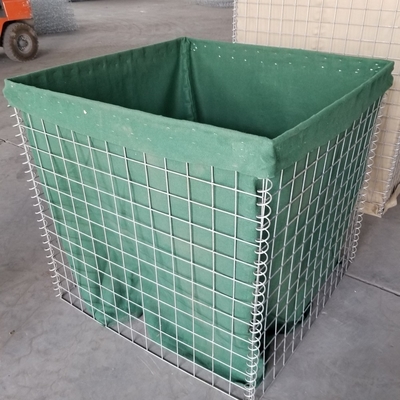 Chaud plongé a galvanisé le zinc militaire de système de barrières de Hesco a enduit facilement réuni