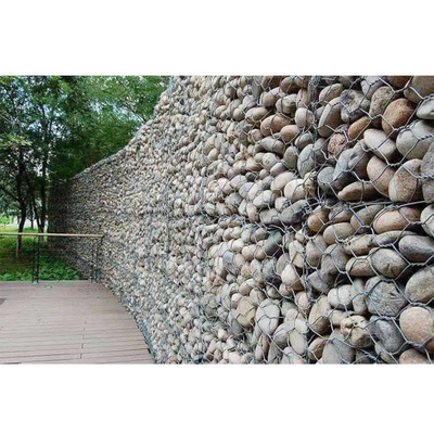 Le métal personnalisable à faible teneur en carbone Gabion de fil d'acier de fer met en cage la résistance à la corrosion