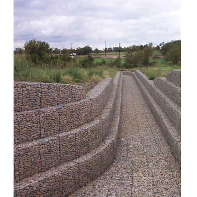 fil hexagonal Mesh Gabion Rock Wall de longévité élevée 4x1x1M se rouillant non