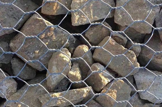 L'inondation de rivière de personnalisation commandent le trou hexagonal du panier 8*10cm de Gabion