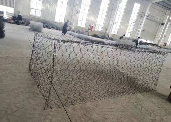 2x1x1 trou de taille 60*80 Gabion Basket utilisation sur le marché de la Tanzanie