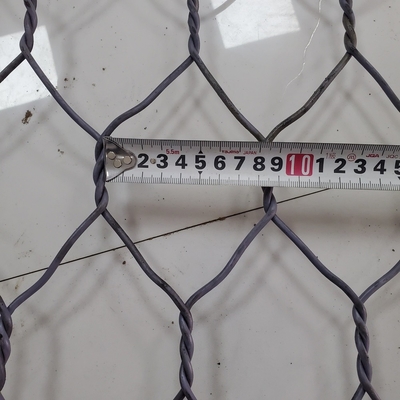 La pierre remplie par panier de PVC  Gabion des contacteurs 3.05mm de construction a galvanisé