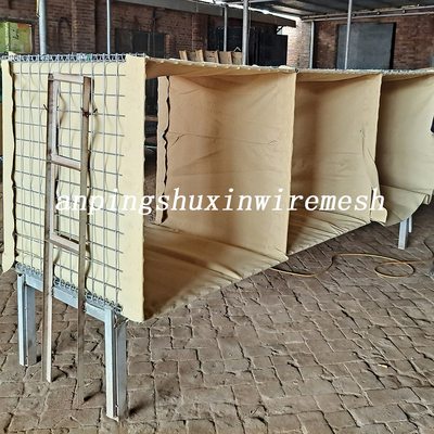 barrière 4mm militaire pliante de taille de trou de pouce 3x3 pour la lutte contre les inondations