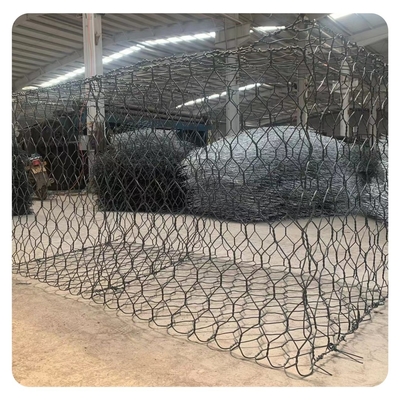 barrière Baskets Double Twist de Gabion de fil galvanisée par 2.7mm