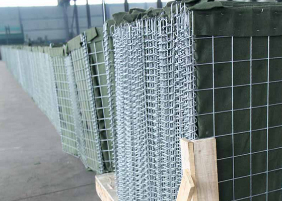 Chaud défensif soudé durable de la bastion 75*75mm de barrière de Gabion plongé galvanisé