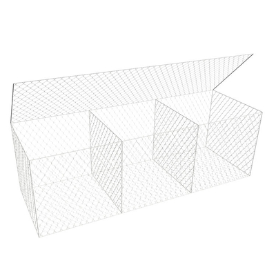 Boîte en gabion hexagonale revêtue de galfan 2*1*1 M 60 mm X 80 mm