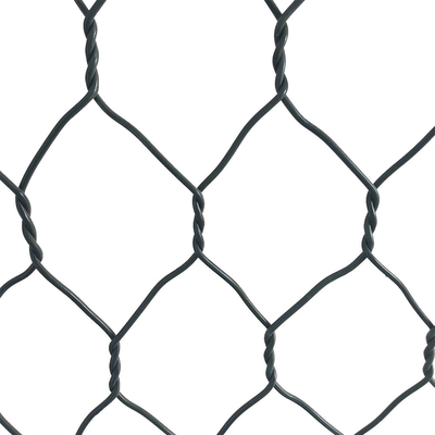 Résistance à la corrosion de la boîte en gabion revêtue en PVC de 3m x 1m x 1m 4mm