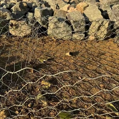 3.0mm 1x1x1m Boîte en gabion Parement de support galvanisé