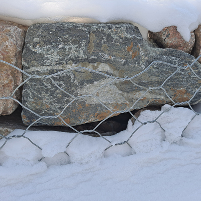 2*1*1 M Boîte en gabion revêtue en PVC résistante à l'érosion hexagonale