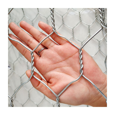 2x1x1m Galvanisée Gabion Boîte métallique Fil rempli de pierre