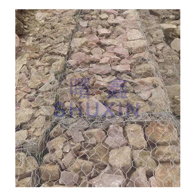 Boîtes galvanisées en gabions hexagonales, cage de 3*1*1m pour la protection des rivières