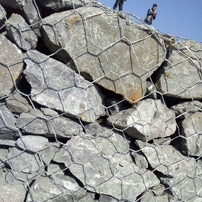 Boîte de gabion galvanisée à chaud / Panier de gabion pour le contrôle de l'érosion des berges et la protection contre les inondations