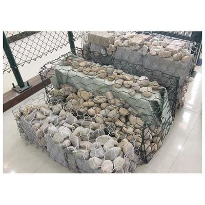 Coffret Gabion Revêtu de Galfan / Panier en Maille Hexagonale à Double Torsion pour Mur de Soutènement et Protection Côtière