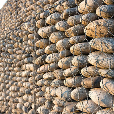 La clôture de gabion meilleur prix cages de gabion hexagonales anti-rouille galvanisées cages de gabion galvanisées