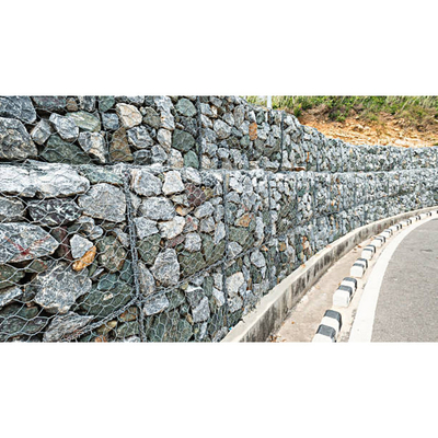 100mmx120mm Maillage en fer 3d Gabion Boîte de pierre pour le jardin chaud plongée galvanisée Gabion Maillage
