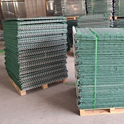 Résistance à la rouille barrière défensive soudage galvanisé filet de fil d'acier pliable