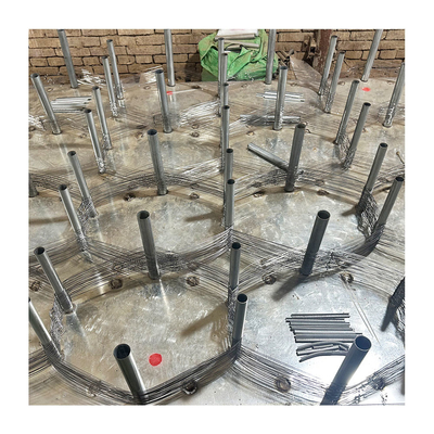 Barrière de réservoir d'acier galvanisé Net Wound Tank Traces Plain Weave Wire Mesh Acier au carbone sur mesure Russie