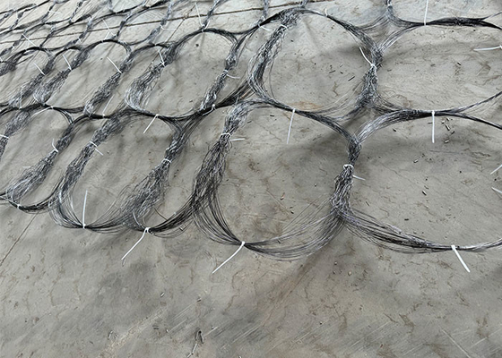 Faible visibilité Défense du champ de bataille anti-char Trace enroulée filet de fil