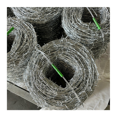 Fil barbelé croisé Mesures défensives Anti-corrosion Fil galvanisé soudé fil barbelé Fil de clôture