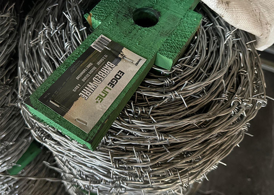 Norme BWG16 Clôture à fil barbelé à double brin avec poignée