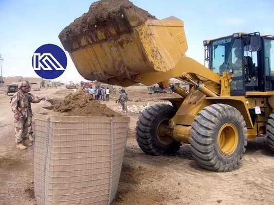 Boîte à mailles de gabions résistante à l'explosion Périmètre flottant
