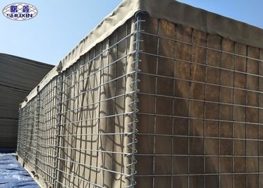 Boîte militaire de Gabion revêtue par tissu, mur de soutènement de paniers de Gabion