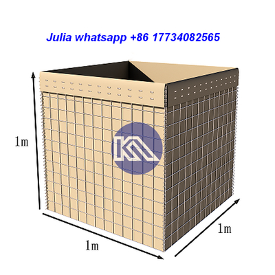 Barrière défensive en fil d'acier galvanisé avec géotextile résistant aux UV