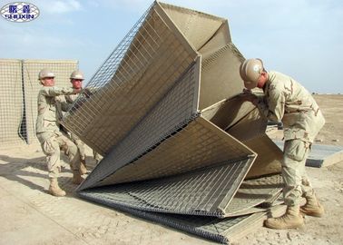 Caractéristique enduite de clôture défensive de Galfan de mur de bastion de Hesco 3 ans de garantie