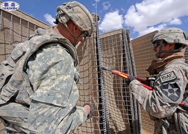 Fil d'acier à faible teneur en carbone de protection de barrière militaire remplie de sable de Hesco