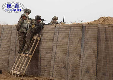 Grand conception rayée de barrières de la défense par géotextile militaire résistant