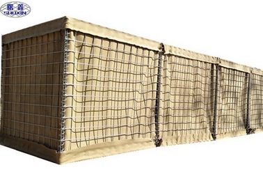 Diamètre défensif cellulaire multi de fil du mur 4-5.0mm de boîte de Gabion de maille de barrières de bastion