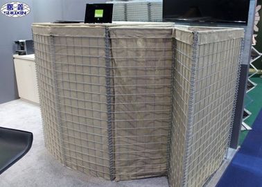 Cages de Gabion remplies par roche remplie de sable résistante de barrières pour des militaires