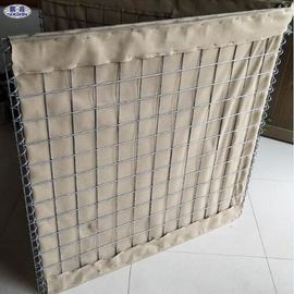 Barrières remplies de sable soudées de grillage/mur militaire de boîte de Gabion de sable