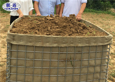 Zinc soudé galvanisé de SMIL 19 de barrières de HESCO - finissage enduit en aluminium
