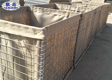 Bastions défensives militaires de barrières rayées par géotextile pour le centre de formation de la police