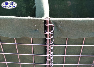 La maille 3 a soudé les barrières remplies de sable/la barrière défensive de Gabion armée empilable