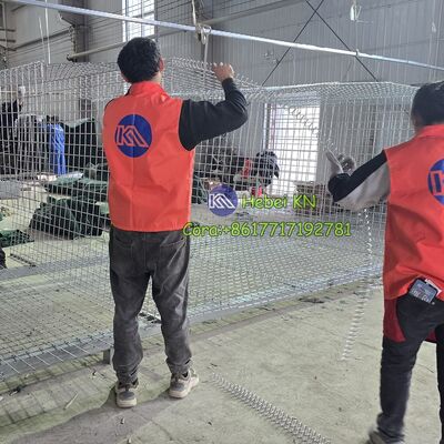 KN Boîte en gabion galvanisé soudé à chaud avec prix de barrière Hesco compétitif