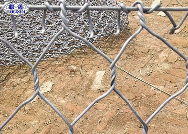 Mur de soutènement enduit par zinc de grillage d'armure pour des projets de pente de crique