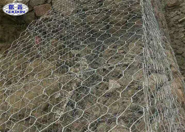 Mur de soutènement en pierre tissé de grillage pour la preuve de temps de protection de pont