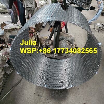 Résistance à la corrosion de 500 mm OD BTO-16 Barbe à rasoir 102 boucles Barbe à rasoir fil barbelé
