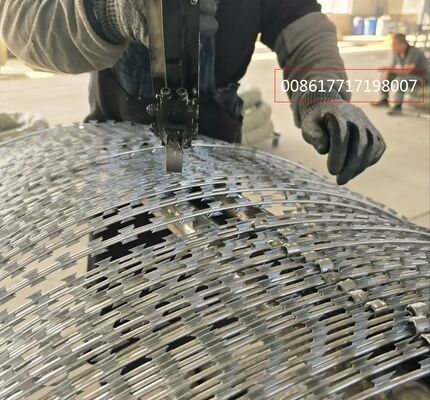 Fil barbelé à lames de rasoir fourni directement par l'usine pour la frontière des prisons et des fermes