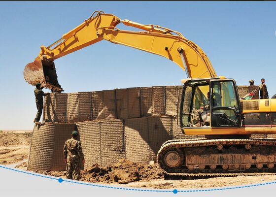 Fil de fer galvanisé à chaud barrières de bastion défensives Surface galvanisée Fil d'acier au carbone Clôtures de sécurité lourdes