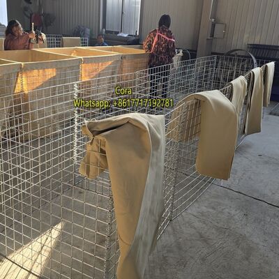 MIL1 Barrières de bastion défensives de 1,37 m utilisées dans le conflit russo-ukrainien