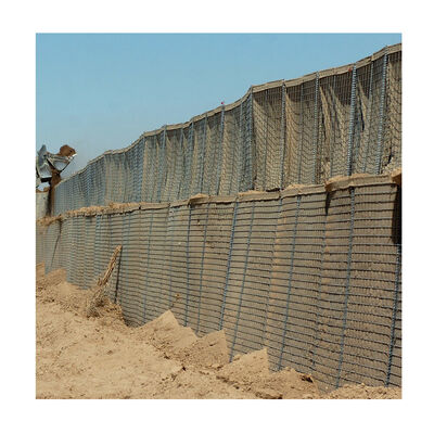Protection de mur de soutènement, grillage galvanisé de 5,0 mm, barrières défensives standard en Israël