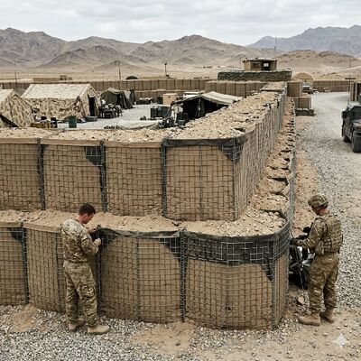 Barrière défensive 2.21m X 1.52m X 30.5m, mur de sable antidéflagrant, bunkers d'air de Paintball, mur gonflable