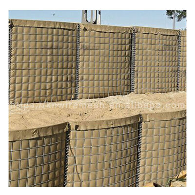 Barrière galvanisée de haute sécurité sac de sable en gabion mur défensif barrière militaire à vendre