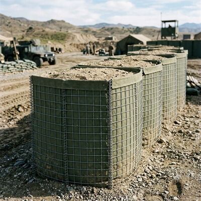 Barrières robustes remplies de sable pour le contrôle militaire et des inondations