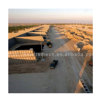 Barrières remplies de sable de soudage en profondeur de 0,61x0,61x1,22 m personnalisées pour la protection des rivières / défensive militaire au Ghana