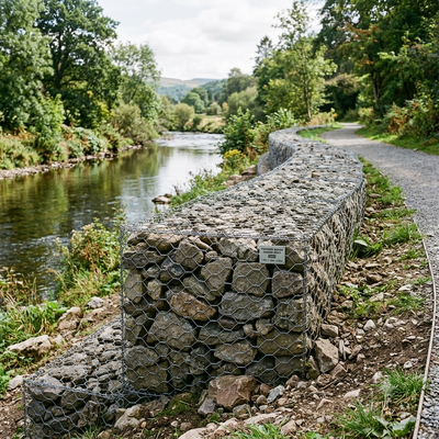 Boîte tissée galvanisée résistante de Gabion pour le contrôle de l'érosion