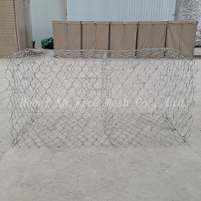 Bacs en gabions en treillis métallique hexagonal renforcé de 2x1x1 m à vendre